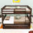 Full Over Full Wood Bunk Bed With Trundle, Ladder And Guardrails
