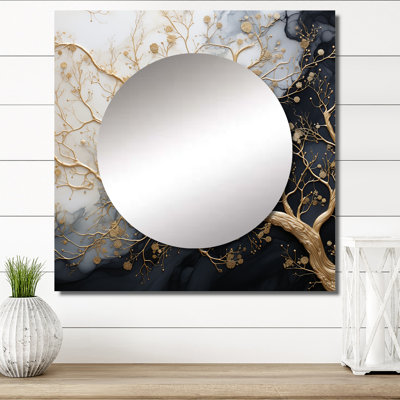 Medor - Art mural miroir carré pour la salle de bain