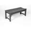 Banc de jardin Abraham pour deux en gris, protégé, capacité de poids de 500 lb, balcon compact de confort partagé-121534171