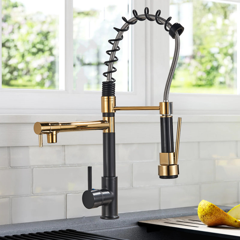 Robinet de cuisine AlenArtWater, Noir mat
