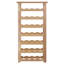 Support à vin 28 bouteilles pour plancher, brun clair, H 36,91 po x l 18,42 po x P 8,51 po