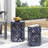 Faliha Powder-Coated Iron Cut Round Side Table-70303707