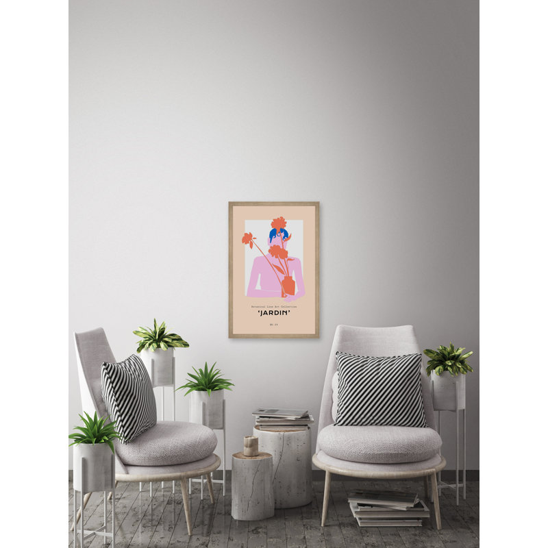 «Jardin No 09», reproduction encadrée, L 8 po x H 12 po