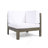5-PIECE V SHAPE SOFA SET, WHITE
