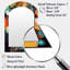 Orange rétro Vibe fond III - miroir mural asymétrique géométrique unique, miroir de forme unique moderne, art imprimé en métal-1573189508