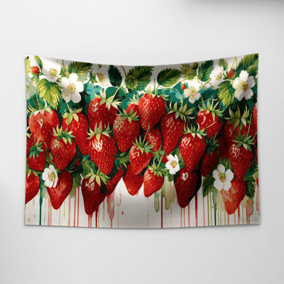 Tapisserie murale «Fruit Strawberry»