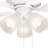 Stellant II 52 in. Indoor/Covered Outdoor Matte White Traditional Ceiling Fan with Three 3000K LED Bulbs Included-1736424456-1736424452