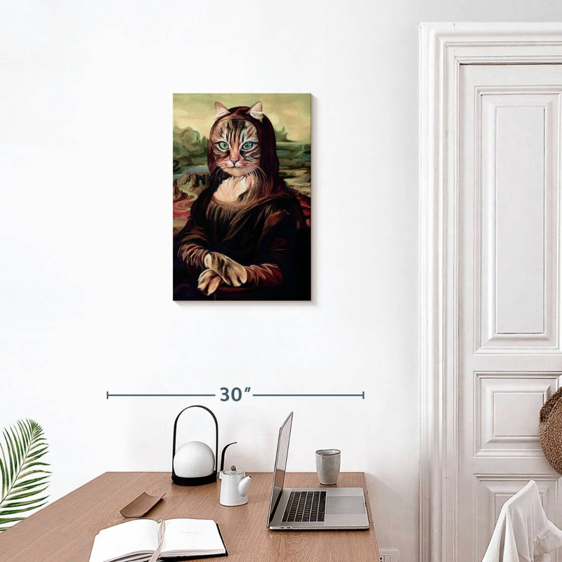 Ketti Mona Lisa Inspired Cat, 24" H x 16" W