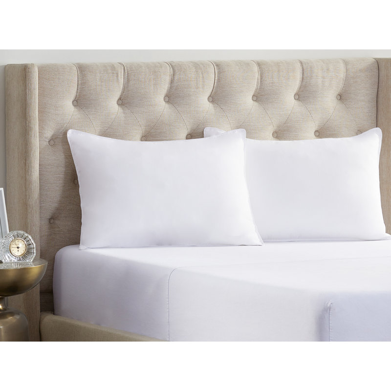 Serta Simply Clean Soft/Medium Antimicrobial Pillow Pair, King Pillow: 20" x 36"