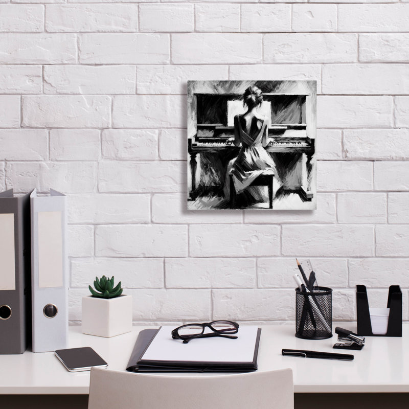 «Moonlight Sonata» par Rich Monet, art mural sur toile, H 12 po x l 12 po x P 0,75 po