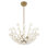 Flores 4-Light Chandelier in Noble Brass by Breegan Jane