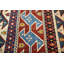 Tapis oriental tribal en laine noué à la main 3 pi 5 po x 4 pi 10 po
