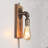 Anastatia Antique Farmhouse Adjustable Plug In Cord Wall Lamp With Retro Rustic Wooden Plate
