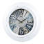 Horloge 22 po à quartz blanc