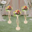 10 pièces porte-bougie sur pied en métal autoportant pour bouquets de fleurs pour réception de mariage