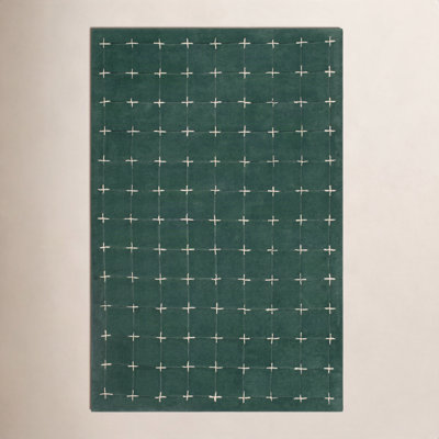 Mallory Green Hand Tufted Area Rug