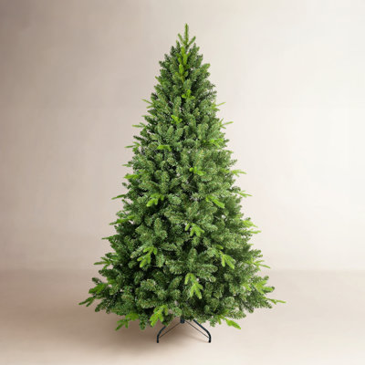 Artificial Green Spruce Christmas Tree with Metal Stand