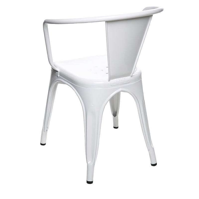 Chaise d'appoint empilable, Blanc, 1