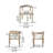 Daney Peony Fabric and Rubberwood Dining Chairs-279704174-306471798