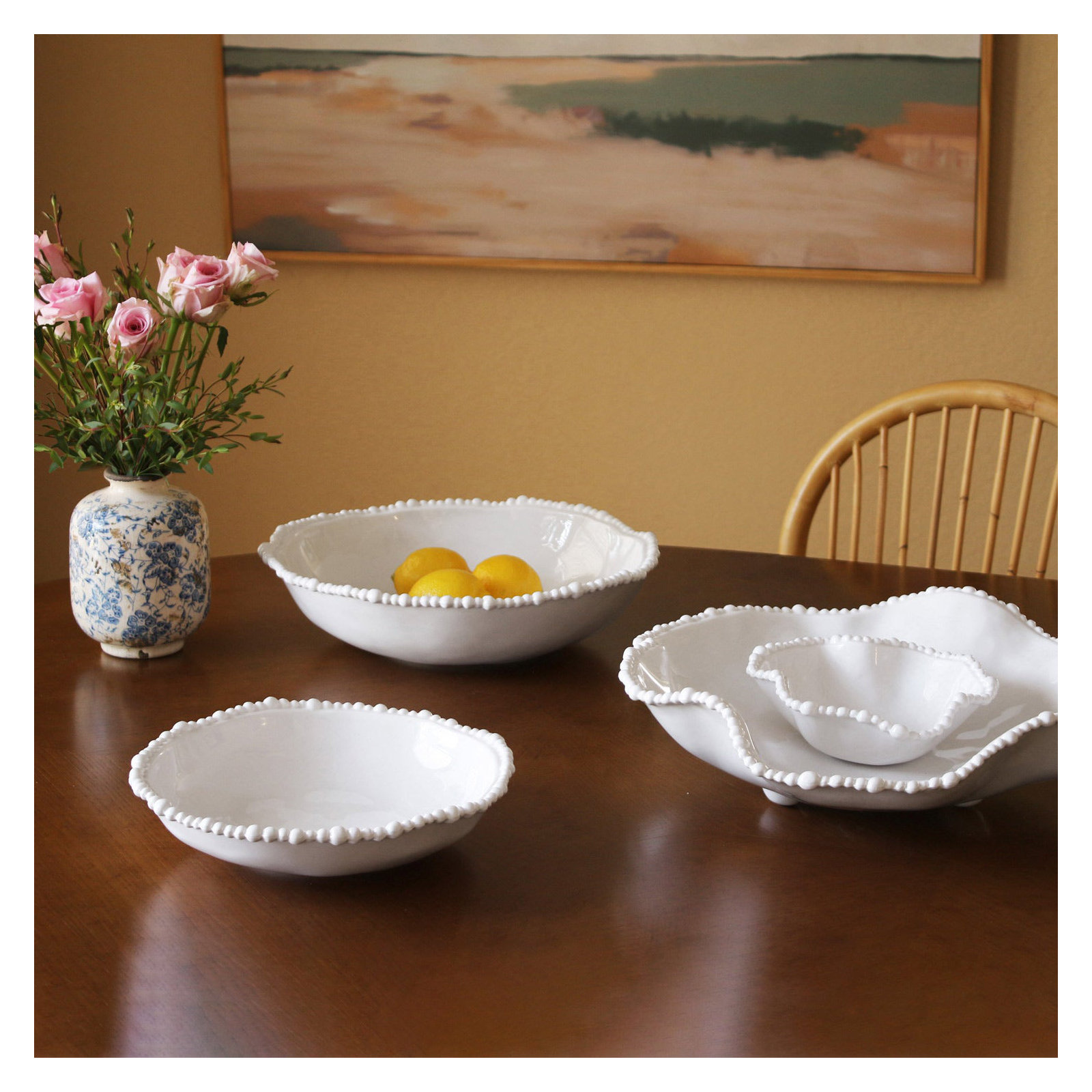 Vida Novelty Melamine Chips And Dip Platter