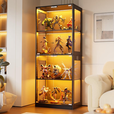Glass 54 cm W Display Cabinet