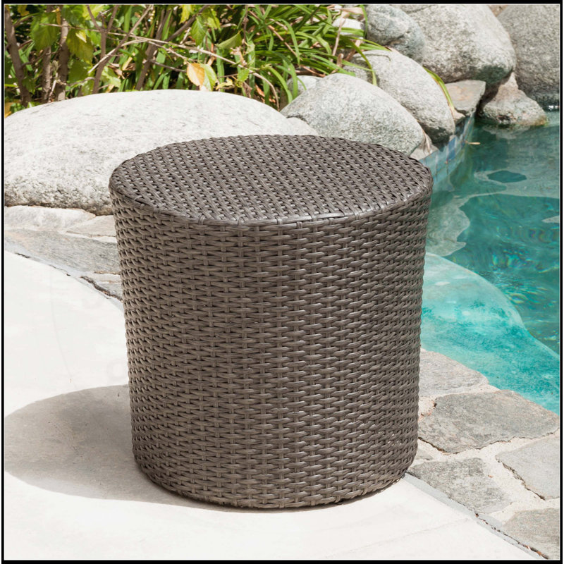 KINGSTOWN RD BARREL SIDE TABLE, Gray