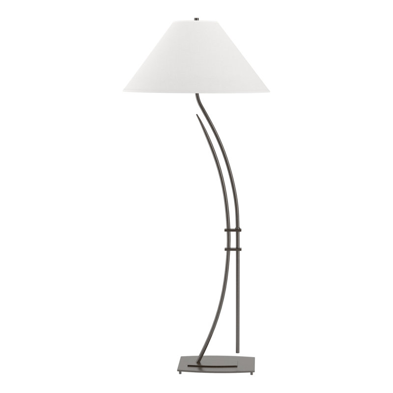 Lampe sur pied Metamorphic Novelty, Anna ton naturel, Bronze frotté à l'huile