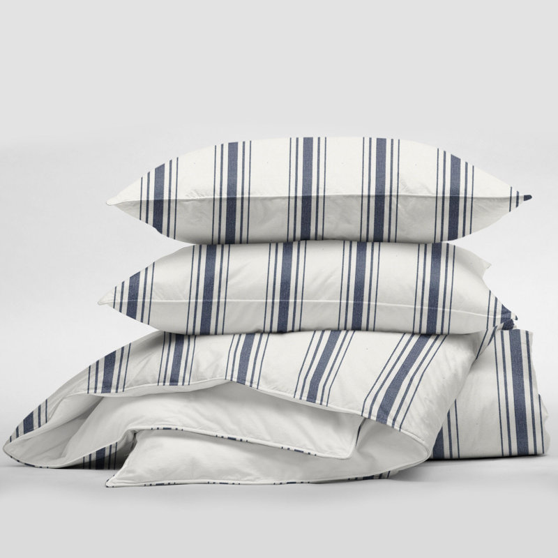 Woodchester Navy, King Duvet Cover + 2 Standard Shams