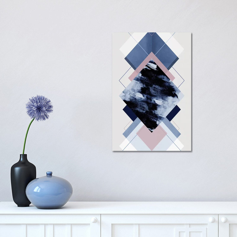 Geometric Textures XI by Mareike Böhmer - Wrapped Canvas Gallery-Wrapped Canvas Giclée, 30.48 cm H x 45.72 cm W