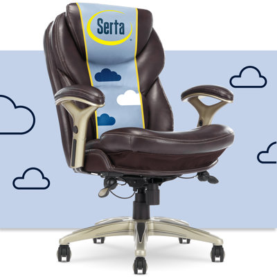 Serta Claremont Ergonomic Executive Office Chair with Back in Motion Technology and Lumbar Support