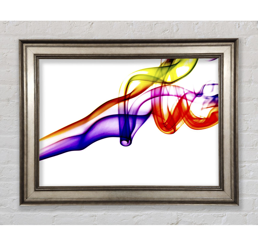 Rainbow Smoke Celebration - Einzelner Bilderrahmen Kunstdrucke