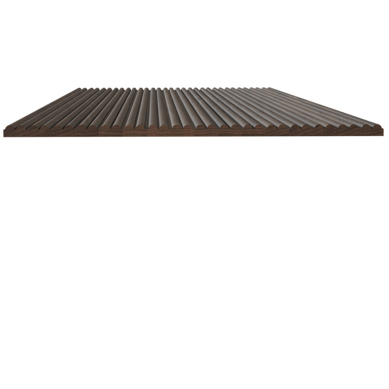 .29" Bead Solid Tambour (.375" T), 24" W X 46" L, Walnut