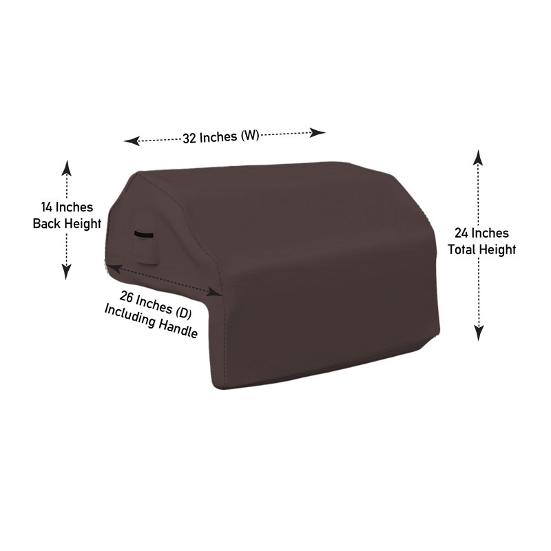 Couvertures et toutes les couvertures de gril d'extérieur intégrées, matériau imperméable durable de 12 oz avec housse et élastique pour un ajustement parfait 