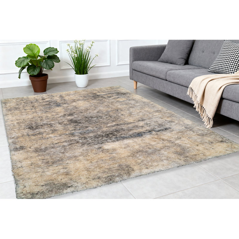 Tapis crème / gris Loretta, Rectangle 2 pi x 3 pi 3 po