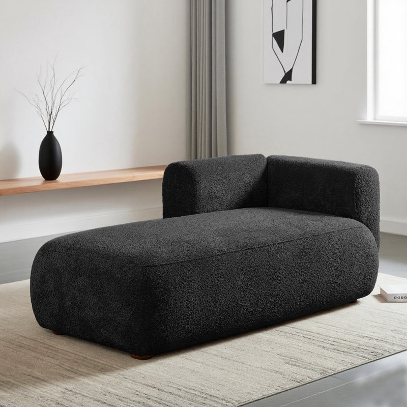 Lounge Chaise/large chaise lounge chair With Solid Wood Frame, Deep Seating & Soft Fabric, Living Room Indoor Accent Chair For Lounging & Reading,Boucle sofas