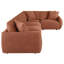 Canapé modulaire rembourré 5 pièces Henry Corail-1766612056-1766612057
