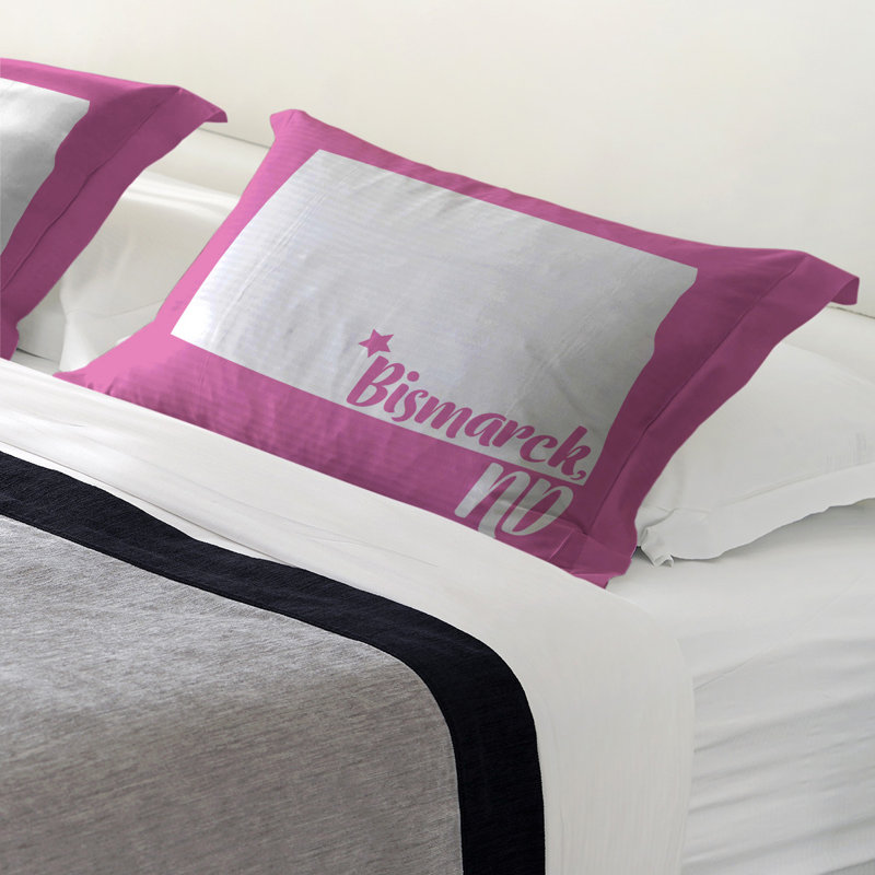Polyester Sham Set, Standard/Twin, Microfiber, Pink