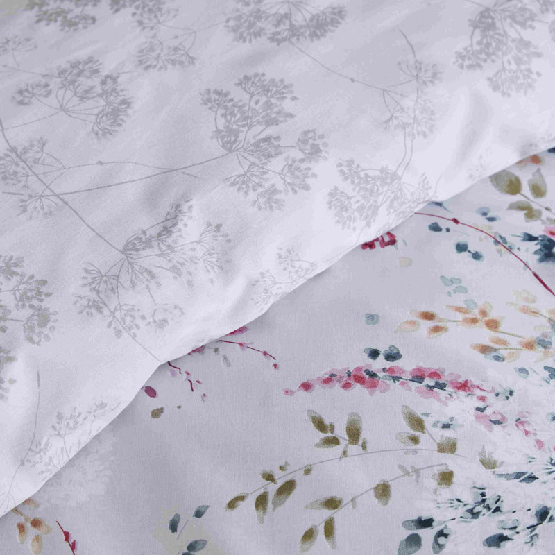 Dried Flowers Easy Care Duvet Set, Single Duvet Cover + 1 Standard Pillowcase