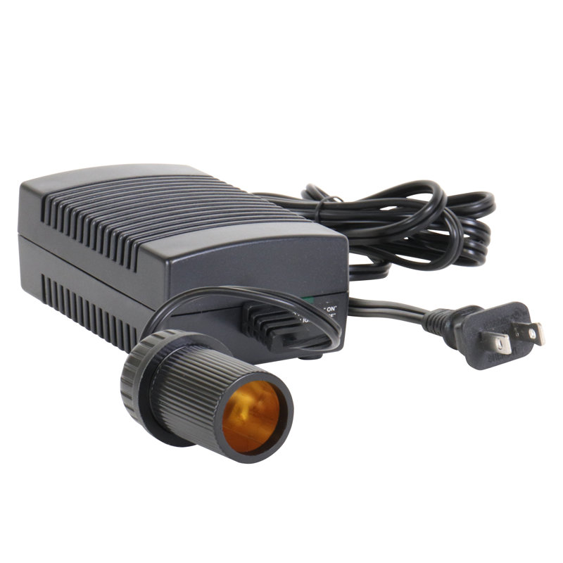  Adaptateur d'alimentation Koolatron 110 V CA à 12 V CC avec disjoncteur, convertisseur de courant CC 5 V 5 A pour appareils portatifs, compresseur, réfrigérateur de voiture, etc.