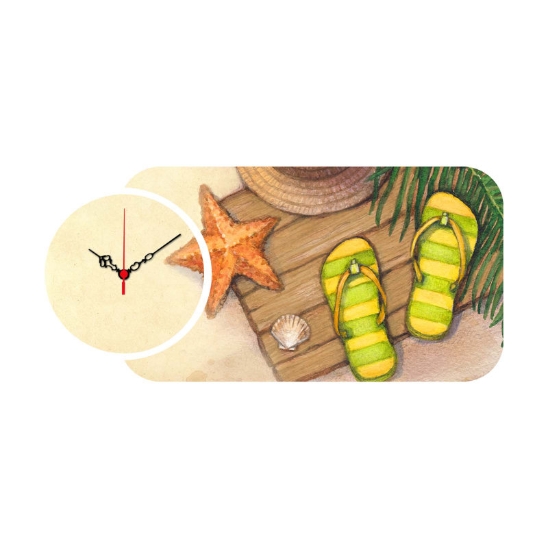 Chic Decorative Wall Clock Set (2 Pieces), Modern Design, 26.8 x 12.6 inches | 100% MDF Construction, Thickness: 0.1 inches | Perfect for Living Room, Office, or Bedroom Decor, Stylish and Functional Timepieces