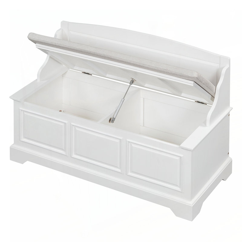 Shoe Bench, Retro Shoe Storage Bench with Safe Soft-Close Devices, Storage Chest with Hidden Storage and Cushion for Entryway, Hallway, Living Room