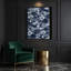 Aquarelle florale, art mural gris sur toile 61-1013653859
