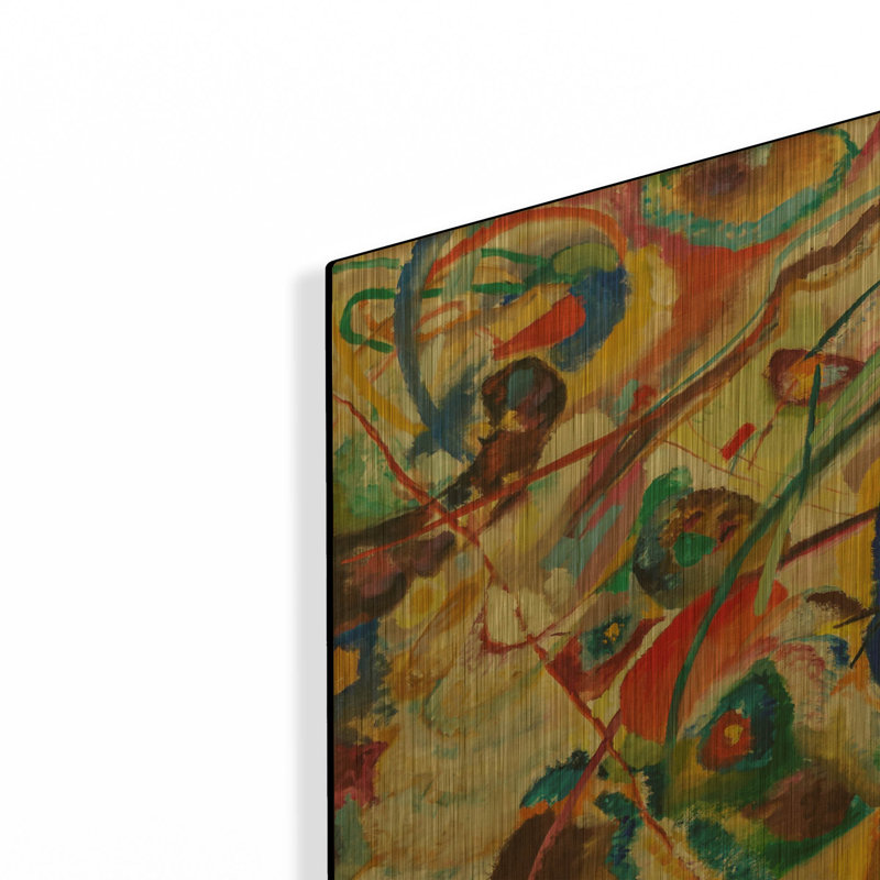 « Esquisse 2 pour la Composition VII » de Wassily Kandinsky, tableau mural en métal doré, 91,4 cm x 61 cm, 36 po x 24 po