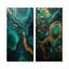 Spiritual Stone Malachite Renewal - Ensemble de 2 impressions sur toile en géode de pierre-1399001474-1399001479