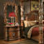 Villa Valencia Bedside Chest & Mirror Set