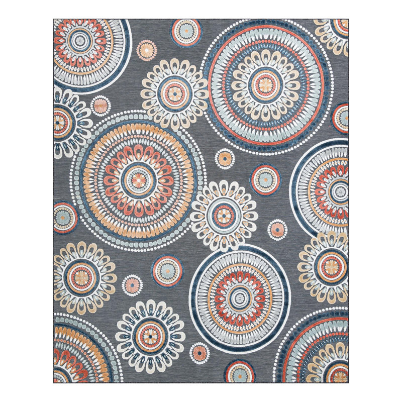 Tapis intérieur / extérieur en spirale hygiénique Firman Beachcrest Home, Rectangle 9 pi 9 po x 12 pi