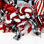 Couronne en maille 20 po Peppermint