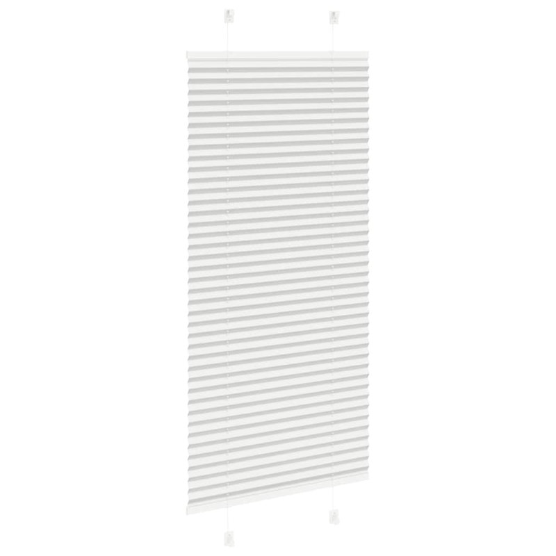 Room Darkening Pleated shade, Light Grey, 65cmW x 100cmL