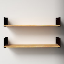 7746 - Syler Modern Wall Shelf (Set of 2) - 34 Black