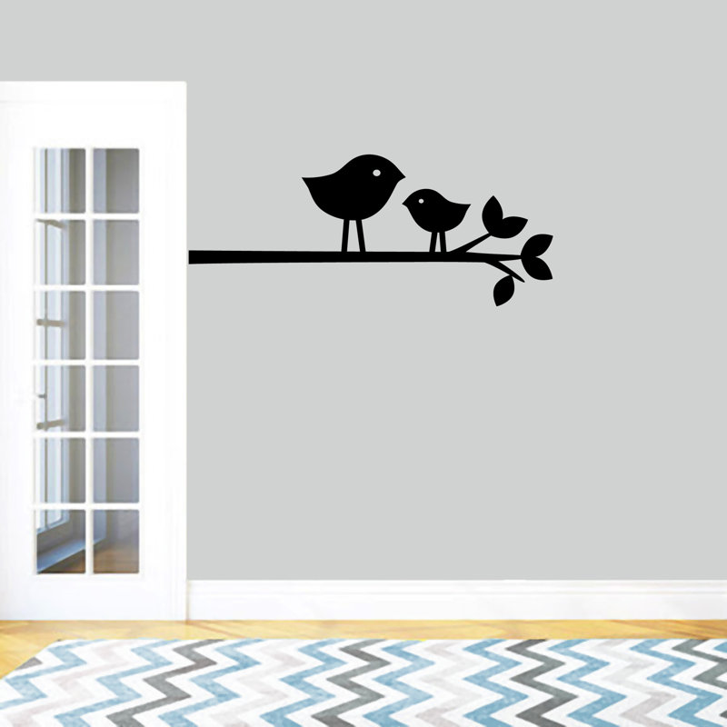 Animals Non-Wall Damaging Wall Decal, Black